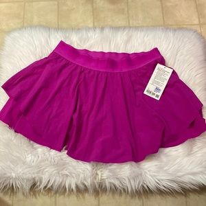 Lululemon Court Rival HR Skirt Tall, Size 14, Purple Highlight Perforated